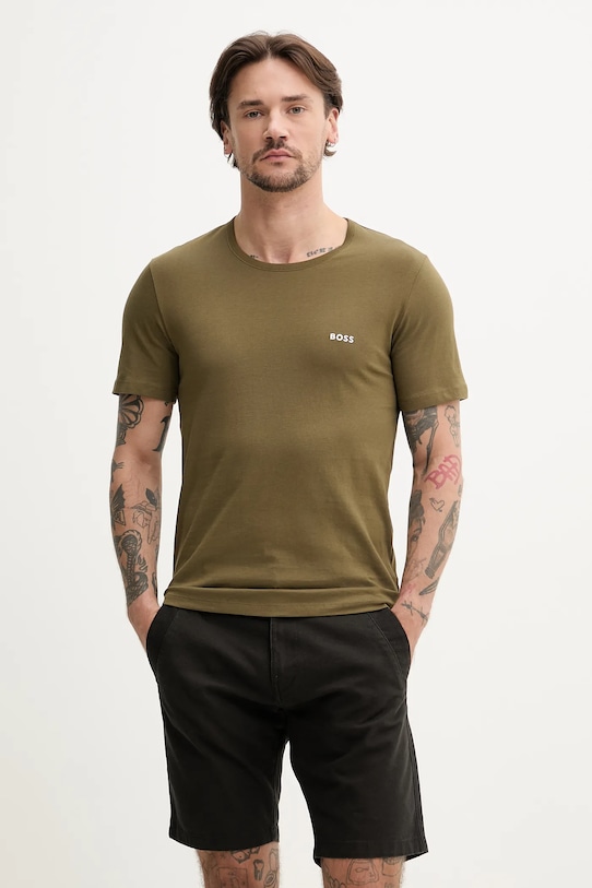 Хлопковая футболка 3 шт Boss, белый
Хлопковая футболка 3 шт Boss, белый