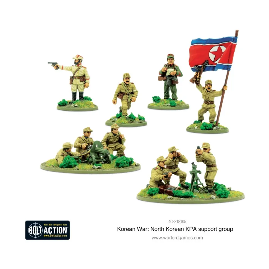 Группа поддержки Северокорейской КНА, Bolt Action - Korean War (28mm)
Группа поддержки Северокорейской КНА, Bolt Action - Korean War (28mm)