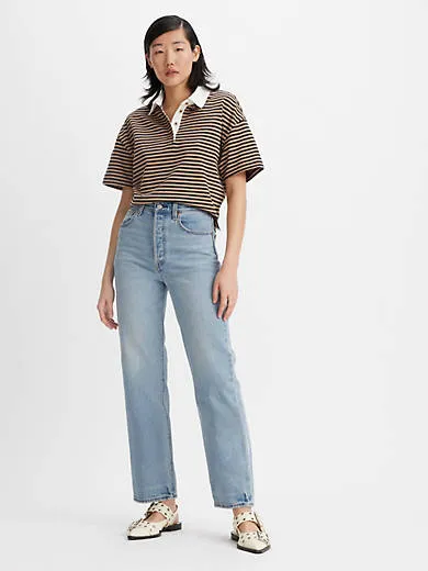 Прямые женские джинсы с эффектом реберной клетки Levi's, цвет Let's Share - Medium Wash
Прямые женские джинсы с эффектом реберной клетки Levi's, цвет Let's Share - Medium Wash