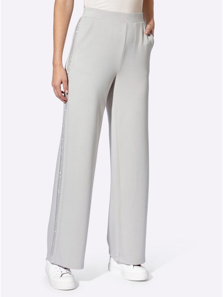 Тканевые брюки Heine, светло-серый 
Тканевые брюки Heine, светло-серый