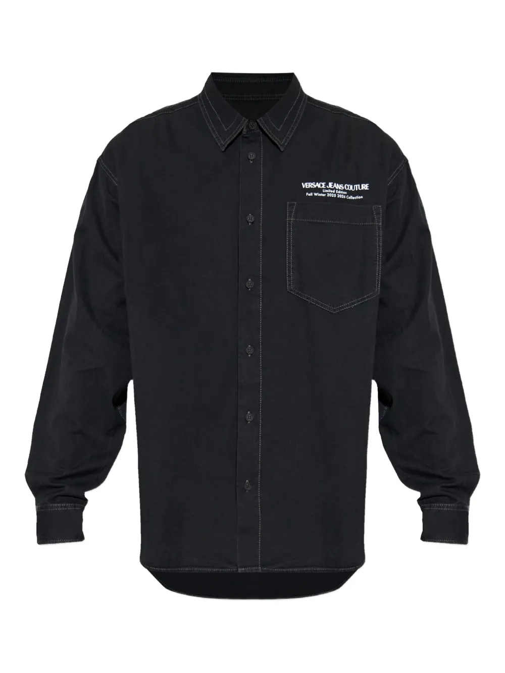 Рубашка с принтом-логотипом Versace Jeans Couture, черный
Рубашка с принтом-логотипом Versace Jeans Couture, черный