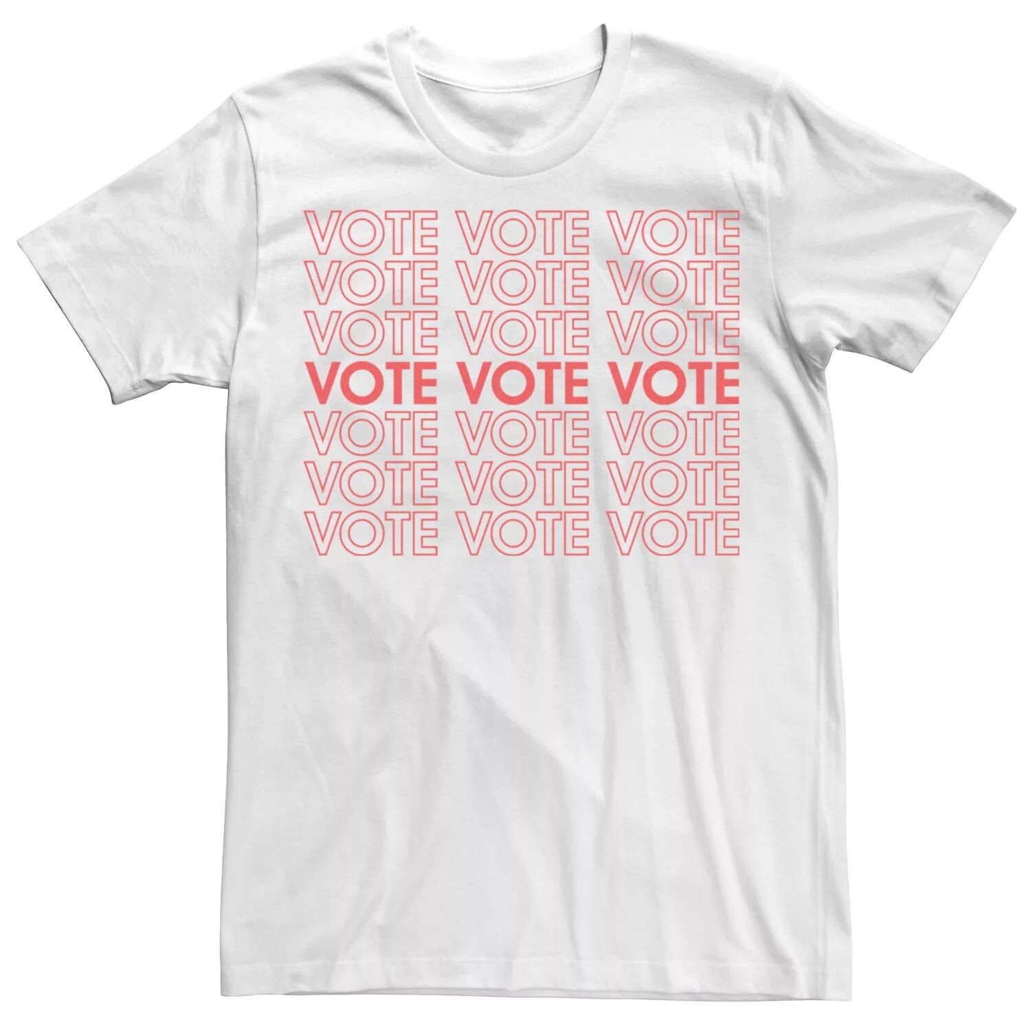 Мужская футболка Vote Vote Vote Text Stack Licensed Character
Мужская футболка Vote Vote Vote Text Stack Licensed Character