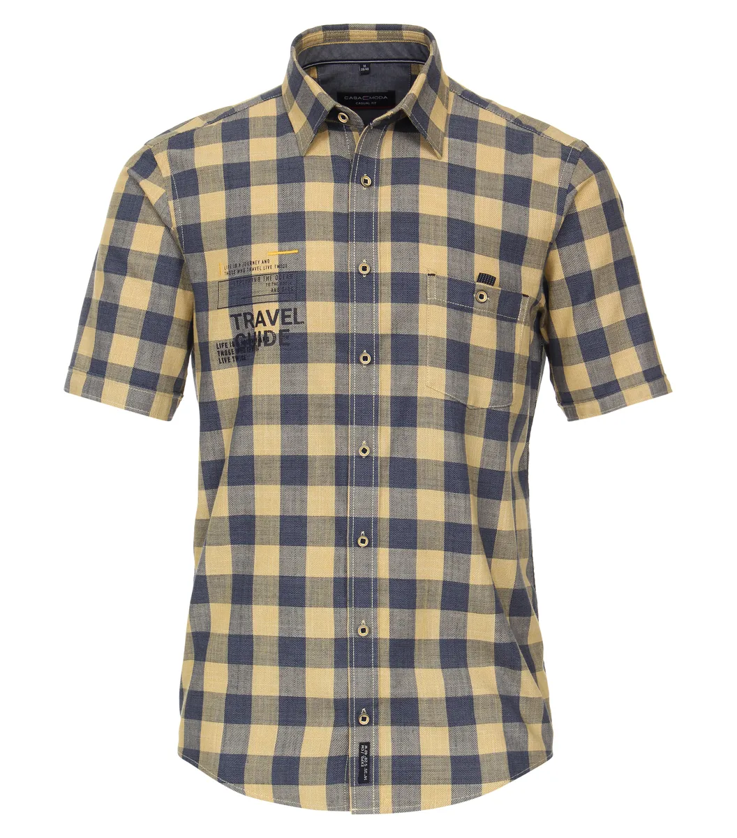 Рубашка CASAMODA с короткими рукавами "Повседневная рубашка CASAMODA с короткими рукавами в клетку ", желтый
Рубашка CASAMODA с короткими рукавами "Повседневная рубашка CASAMODA с короткими рукавами в клетку ", желтый