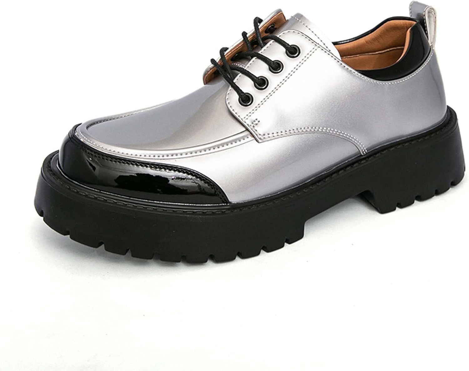 Мужские оксфорды с толстой подошвой на шнуровке, деловые формальные туфли на платформе, противоскользящие, с эффектом увеличения роста, для униформы, свадьбы, выпускного, вечеринки, костюма, дерби Generic, серебро
Мужские оксфорды с толстой подошвой на шнуровке, деловые формальные туфли на платформе, противоскользящие, с эффектом увеличения роста, для униформы, свадьбы, выпускного, вечеринки, костюма, дерби Generic, серебро