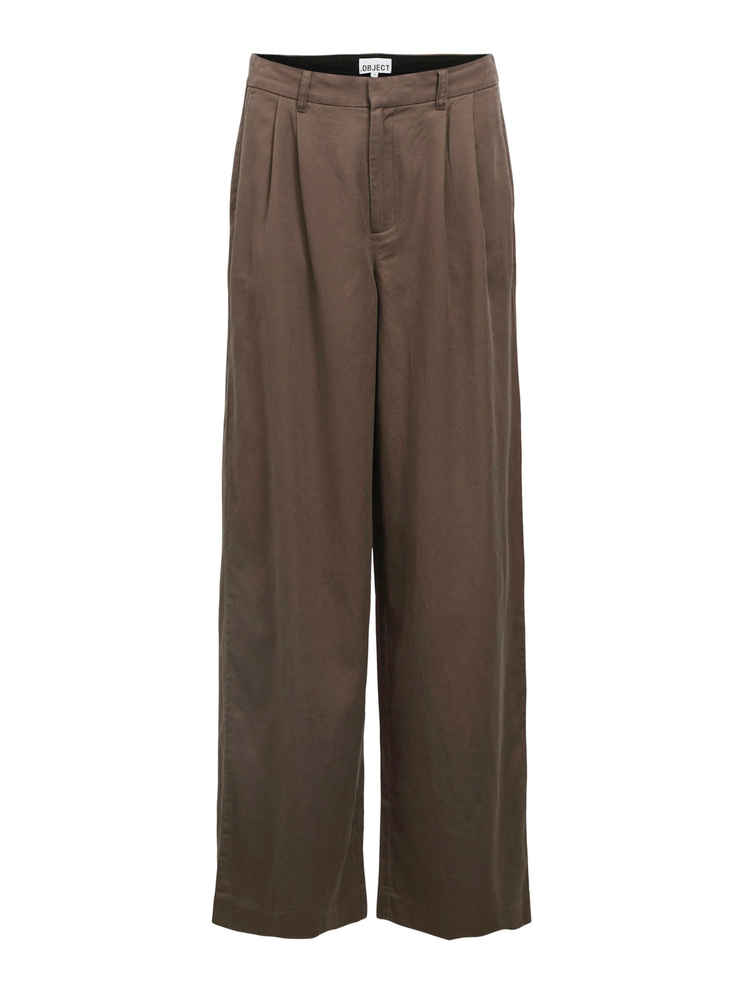 OBJECT Широкие брюки со складками 'OBJTuba' в цвете Chocolate
OBJECT Широкие брюки со складками 'OBJTuba' в цвете Chocolate