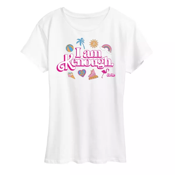 Женская футболка с графическими иконками фильма «Кеноу» Barbie, белый
Женская футболка с графическими иконками фильма «Кеноу» Barbie, белый