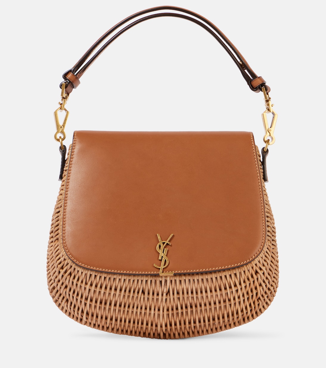 Сумка-тоут Voltaire из кожи и лозы Saint Laurent, Naturel
Сумка-тоут Voltaire из кожи и лозы Saint Laurent, Naturel