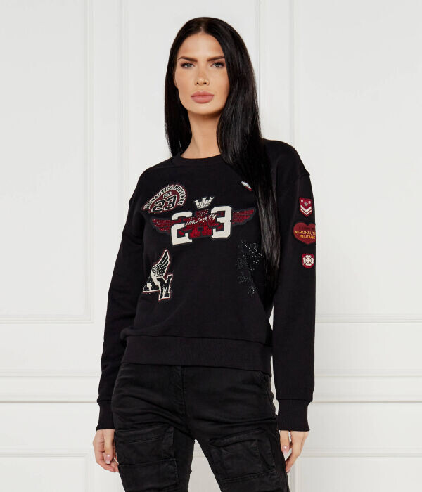 Толстовка женская Aeronautica Militare с нашивками, черный
Толстовка женская Aeronautica Militare с нашивками, черный