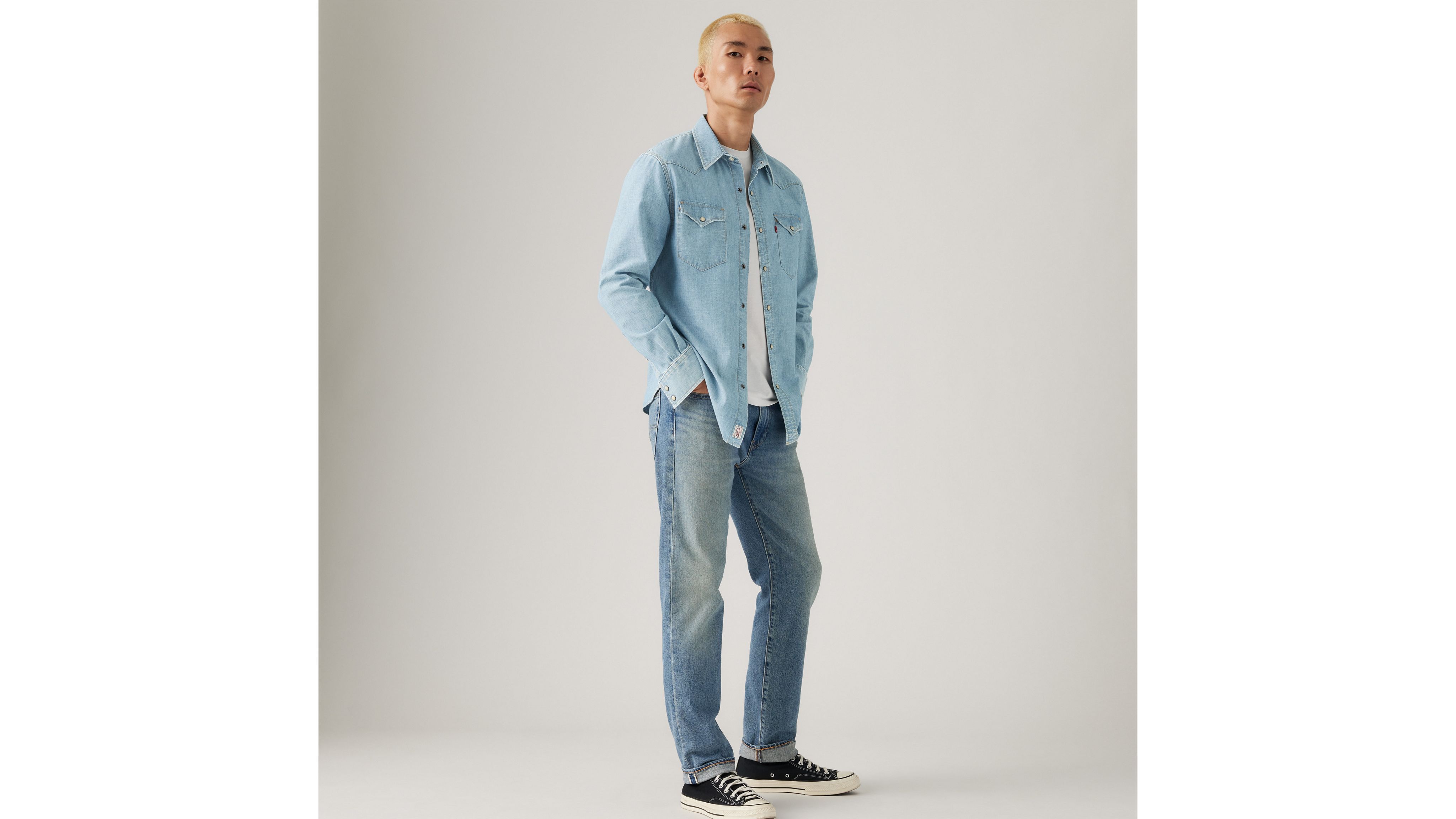 Мужские джинсы 502 Taper Fit Selvedge Levi's, New Friends - Medium Wash
Мужские джинсы 502 Taper Fit Selvedge Levi's, New Friends - Medium Wash