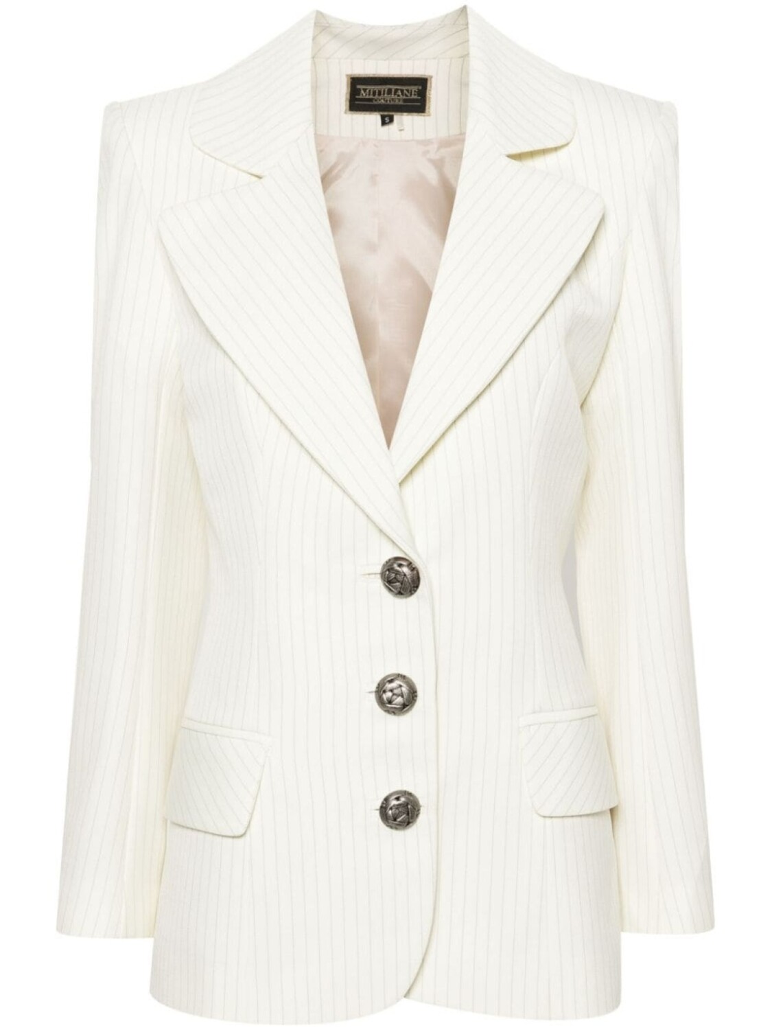 MITILIANE COUTURE пиджак в тонкую полоску, нейтральный цвет
MITILIANE COUTURE пиджак в тонкую полоску, нейтральный цвет