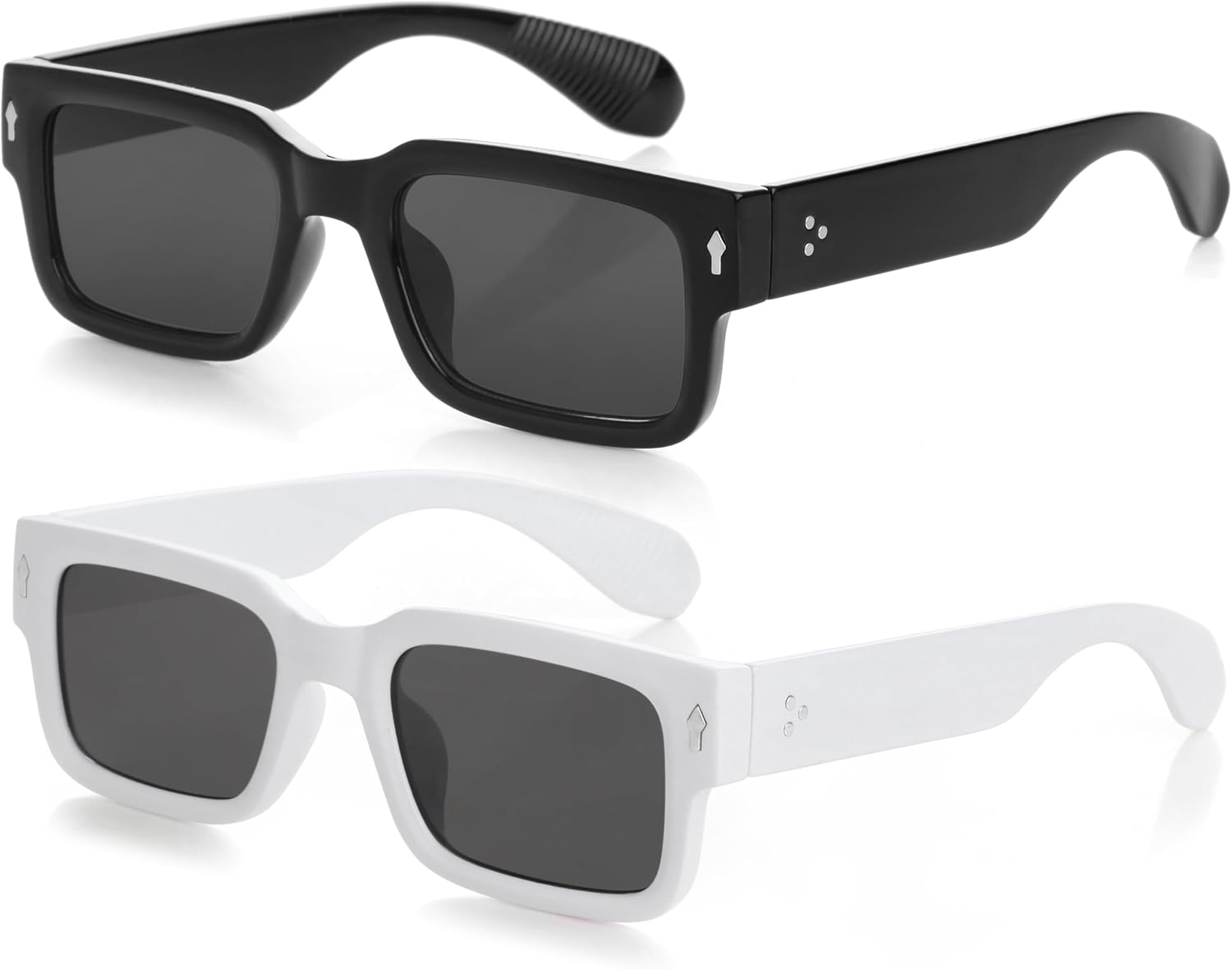 Солнцезащитные очки Kursan Square Thick Frame Black для мужчин и женщин, модные прямоугольные солнцезащитные очки с защитой от УФ-излучения UV400, 2 Pack(black/Black + White/Black)
Солнцезащитные очки Kursan Square Thick Frame Black для мужчин и женщин, модные прямоугольные солнцезащитные очки с защитой от УФ-излучения UV400, 2 Pack(black/Black + White/Black)