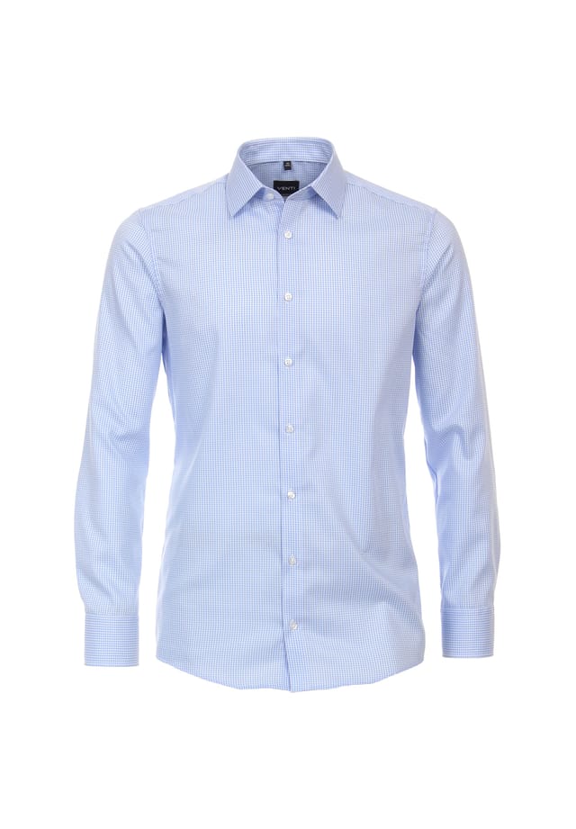 Деловая рубашка в клетку современный крой Venti, голубой
Деловая рубашка в клетку современный крой Venti, голубой