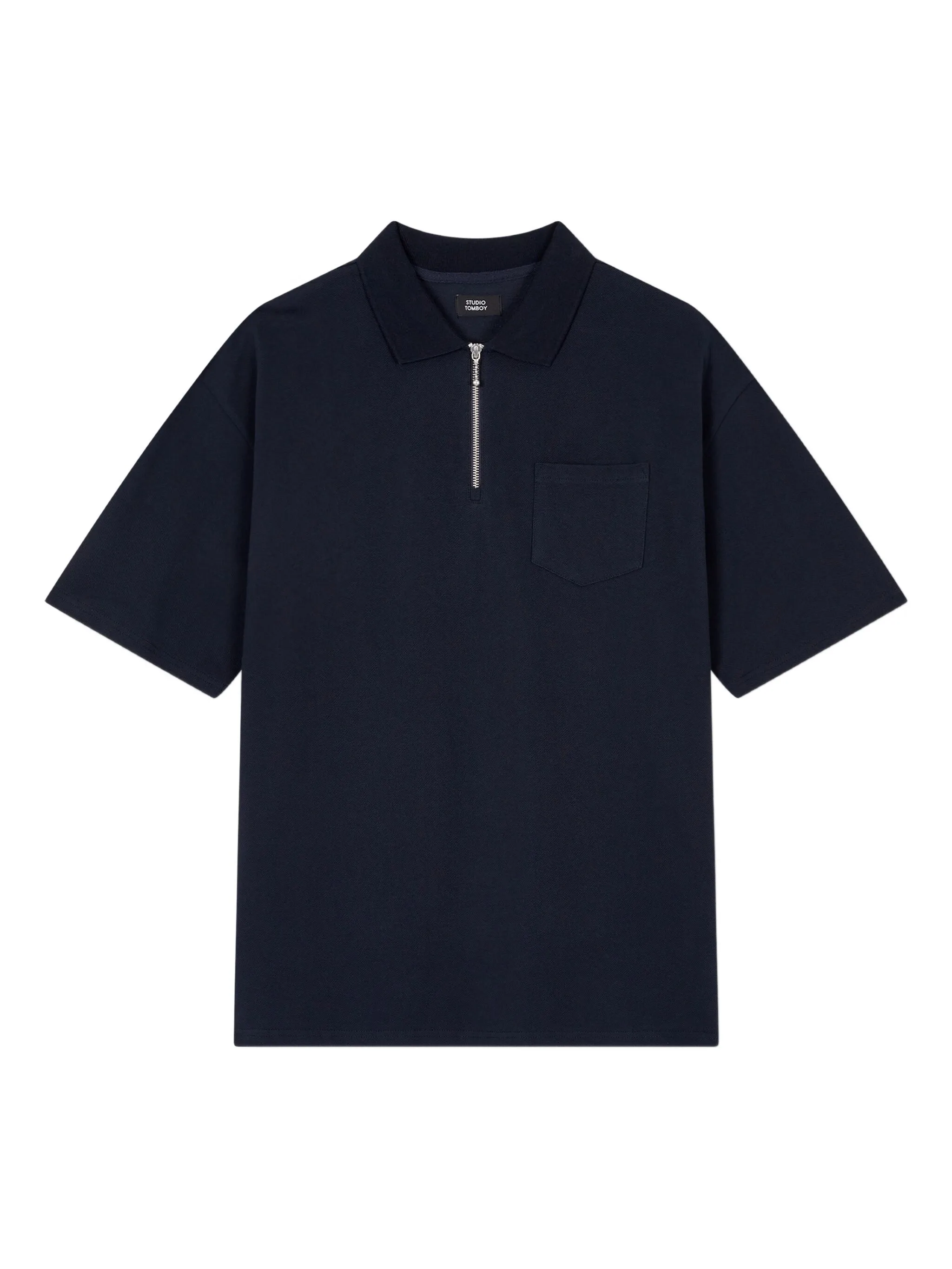 Рубашка поло с нагрудным карманом Studio Tomboy, синий
Рубашка поло с нагрудным карманом Studio Tomboy, синий
