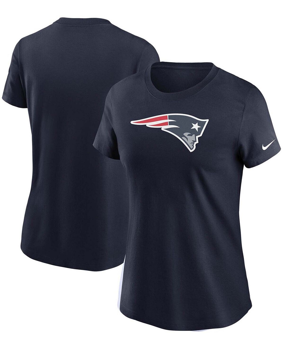 Женская темно-синяя футболка с логотипом New England Patriots Essential Nike, темно-синий
Женская темно-синяя футболка с логотипом New England Patriots Essential Nike, темно-синий