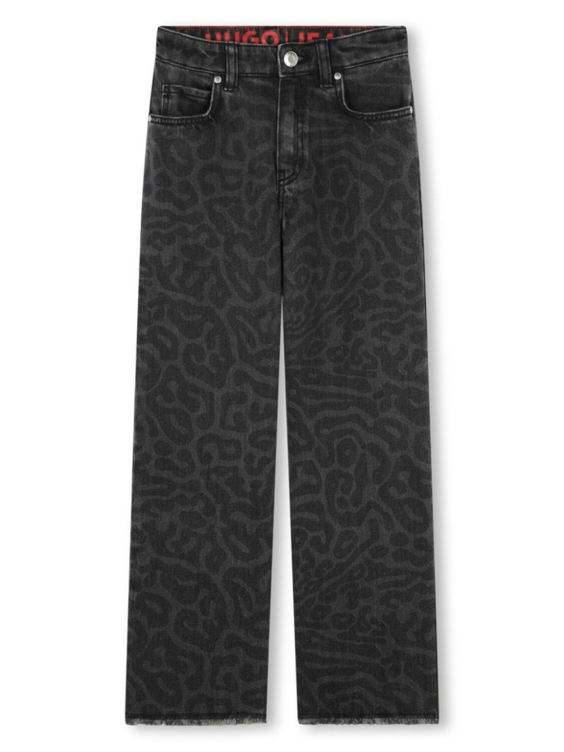 HUGO KIDS прямые джинсы с леопардовым принтом, черный
HUGO KIDS прямые джинсы с леопардовым принтом, черный