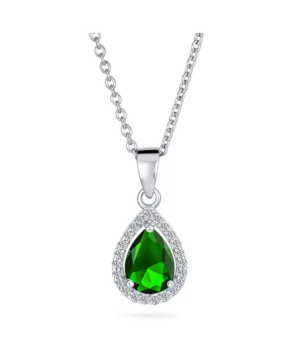 Классическое ожерелье с подвеской-капелькой из кубического циркония, выполненное из серебра 925 пробы. Bling Jewelry, green
Классическое ожерелье с подвеской-капелькой из кубического циркония, выполненное из серебра 925 пробы. Bling Jewelry, green