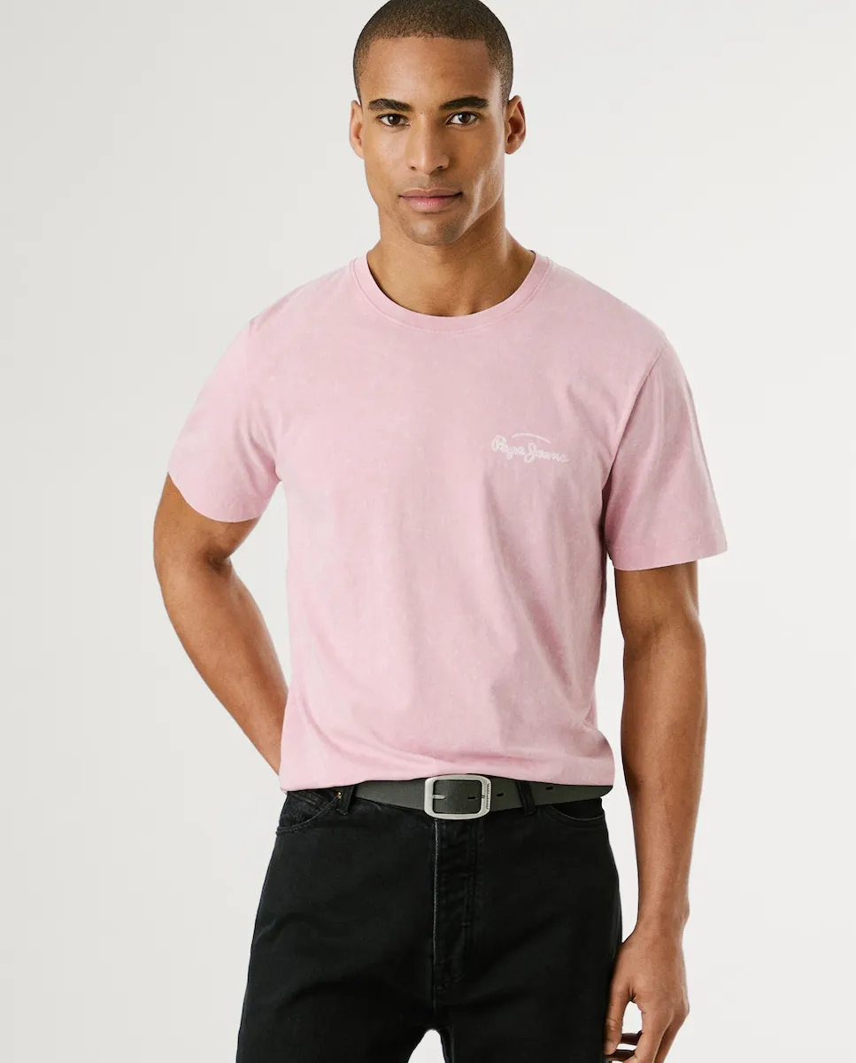 Мужская футболка с коротким рукавом и принтом на спине Pepe Jeans, розовый
Мужская футболка с коротким рукавом и принтом на спине Pepe Jeans, розовый