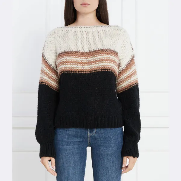 Свитер обычного кроя с добавлением шерсти Liu Jo, черный
Свитер обычного кроя с добавлением шерсти Liu Jo, черный