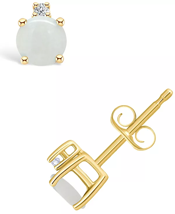 Серьги-Гвоздики с опалом (1/3 карата) и бриллиантами в 14-каратном желтом золоте Macy'S, gold
Серьги-Гвоздики с опалом (1/3 карата) и бриллиантами в 14-каратном желтом золоте Macy'S, gold