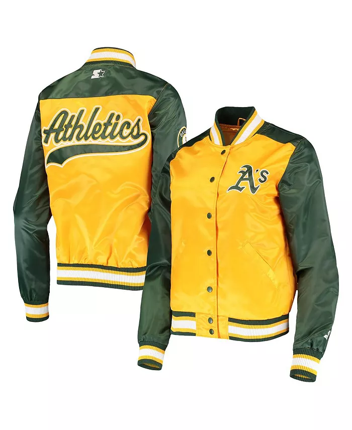 Женская золотая куртка Oakland Athletics The Legend Full-Snap Starter
Женская золотая куртка Oakland Athletics The Legend Full-Snap Starter
