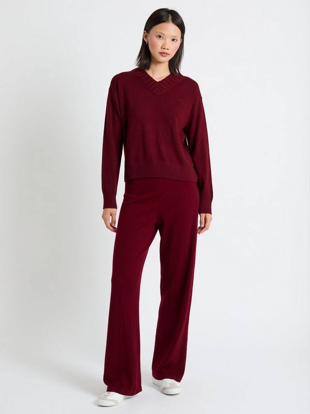 Рифленый джемпер из шерсти с V-образным вырезом Chinti & Parker, Claret
Рифленый джемпер из шерсти с V-образным вырезом Chinti & Parker, Claret