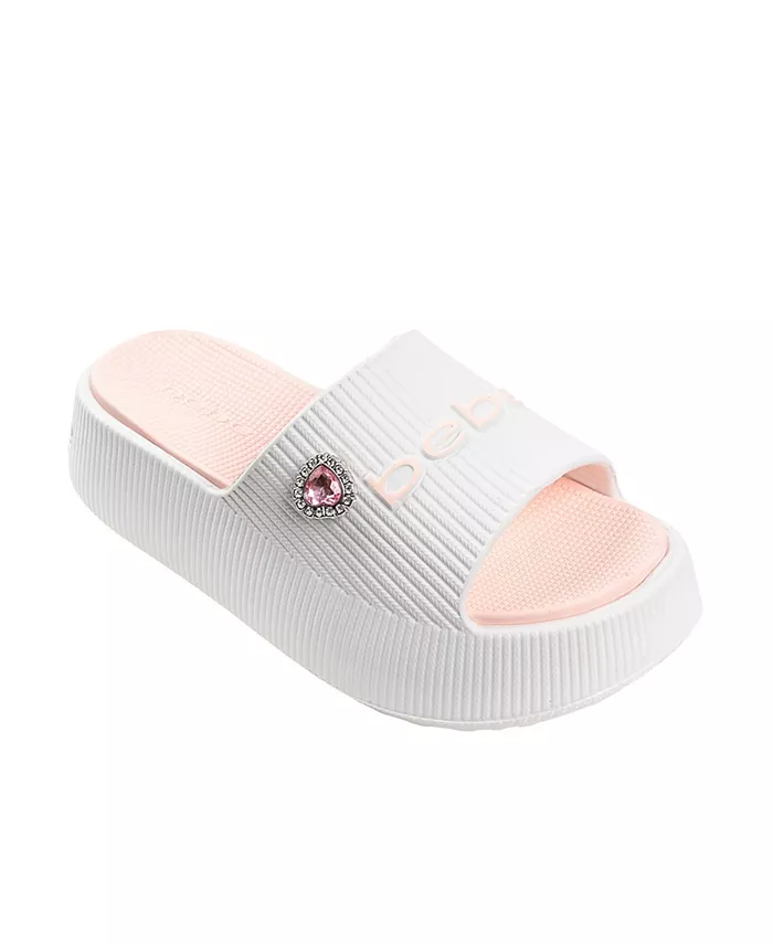 Модные и удобные летние платформенные шлепанцы для девочек Little and Big Girls Bebe, белый
Модные и удобные летние платформенные шлепанцы для девочек Little and Big Girls Bebe, белый