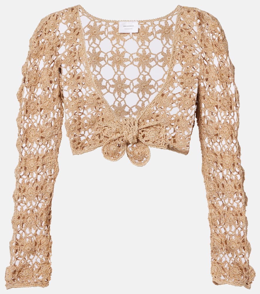 Белла балерина хлопковый кроп-топ с вязаным узором Anna Kosturova, Gold
Белла балерина хлопковый кроп-топ с вязаным узором Anna Kosturova, Gold