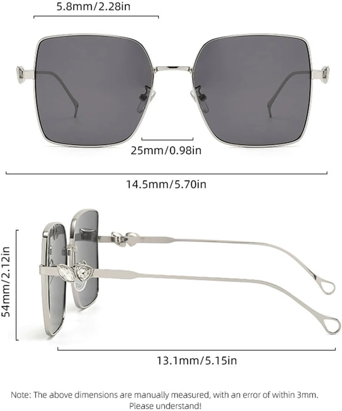 Женские квадратные солнцезащитные очки Helena со стразами, металлическая оправа, модные ретро-очки в стиле панк с бриллиантами, защита от ультрафиолета UV400, C4
Женские квадратные солнцезащитные очки Helena со стразами, металлическая оправа, модные ретро-очки в стиле панк с бриллиантами, защита от ультрафиолета UV400, C4