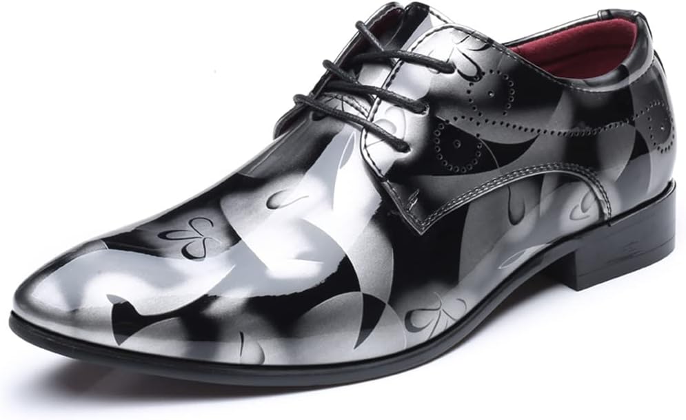Мужские лаковые классические туфли LLTMALL на шнуровке с острым носком, серебро
Мужские лаковые классические туфли LLTMALL на шнуровке с острым носком, серебро