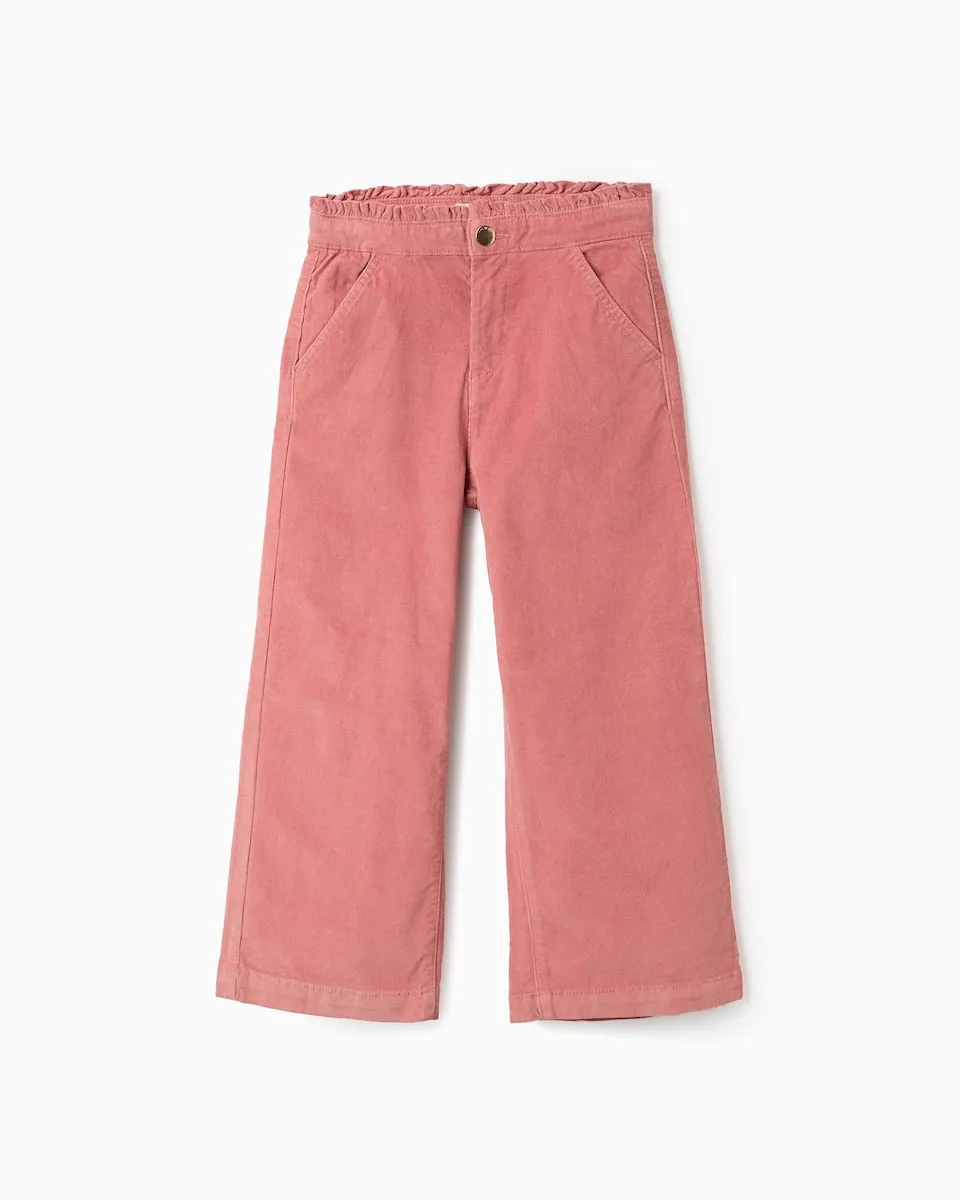 Широкие брюки для девочки из вельвета Zippy, розовый
Широкие брюки для девочки из вельвета Zippy, розовый