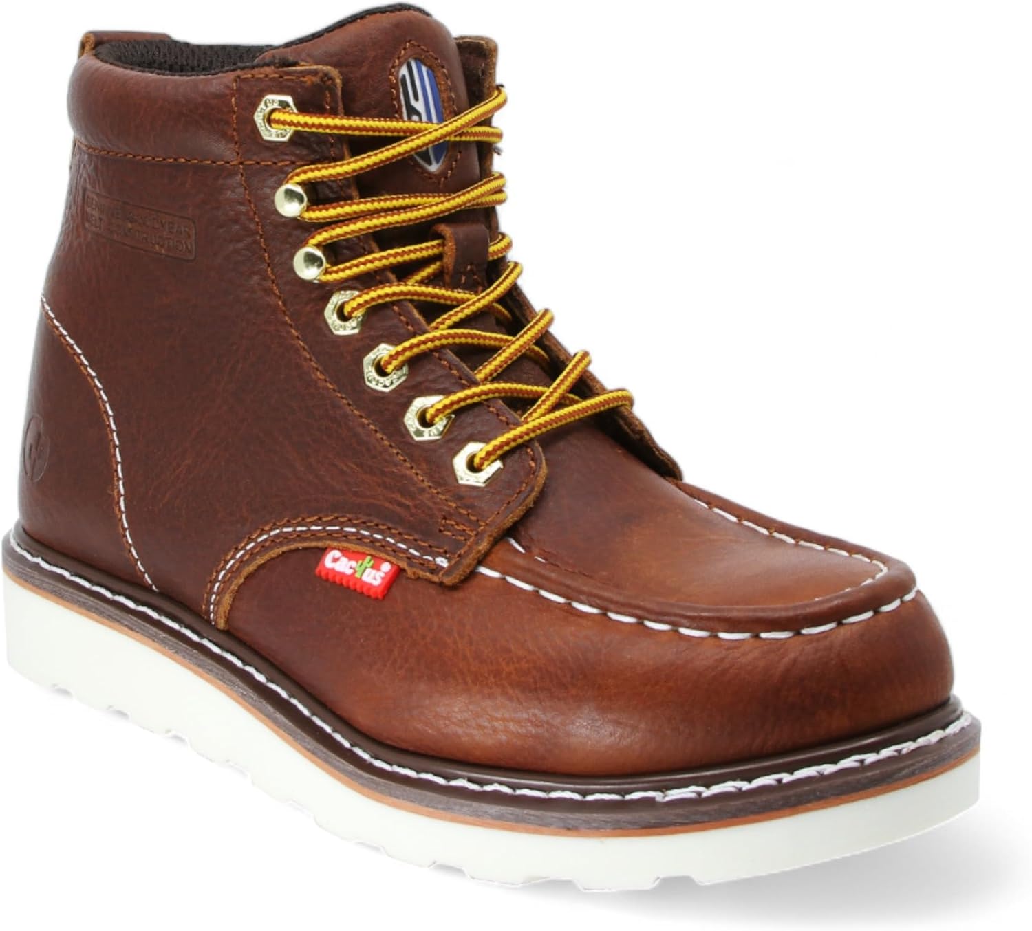 Мужские ботинки CACTUS 6 с цельнокожаным верхом и молоточковым носком - проколоустойчивые, легкие, с конструкцией Goodyear Welt, гибкой и прочной полиуретановой подошвой - модель 6061M Cactus Work Boots, коричневый
Мужские ботинки CACTUS 6 с цельнокожаным верхом и молоточковым носком - проколоустойчивые, легкие, с конструкцией Goodyear Welt, гибкой и прочной полиуретановой подошвой - модель 6061M Cactus Work Boots, коричневый