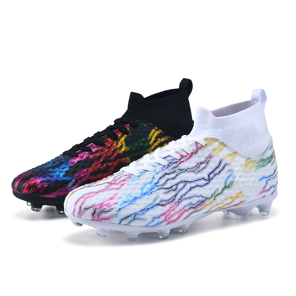 Футбольные бутсы детские, противоскользящие, амортизирующие, износостойкие, с высоким верхом, для детей Peter pan, белый/черный
Футбольные бутсы детские, противоскользящие, амортизирующие, износостойкие, с высоким верхом, для детей Peter pan, белый/черный