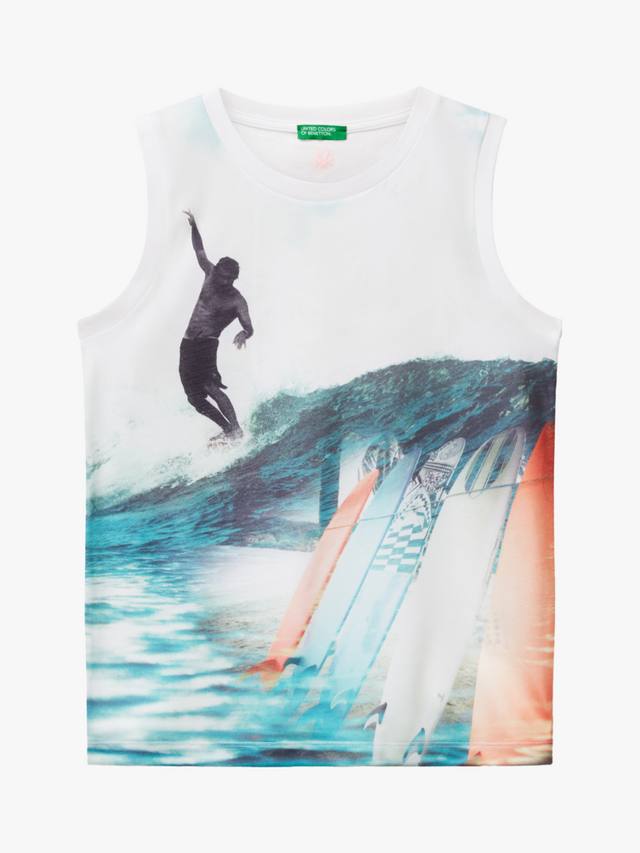 Детский хлопковый топ-майка без рукавов с принтом для серфинга Benetton, Multicolor
Детский хлопковый топ-майка без рукавов с принтом для серфинга Benetton, Multicolor