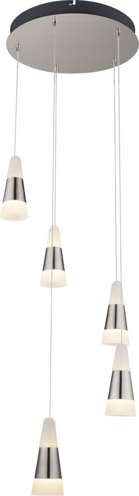 Подвесной светильник Globo Friso матовый никель, 5xLED; 56024-5H Globo Lighting, серебро
Подвесной светильник Globo Friso матовый никель, 5xLED; 56024-5H Globo Lighting, серебро