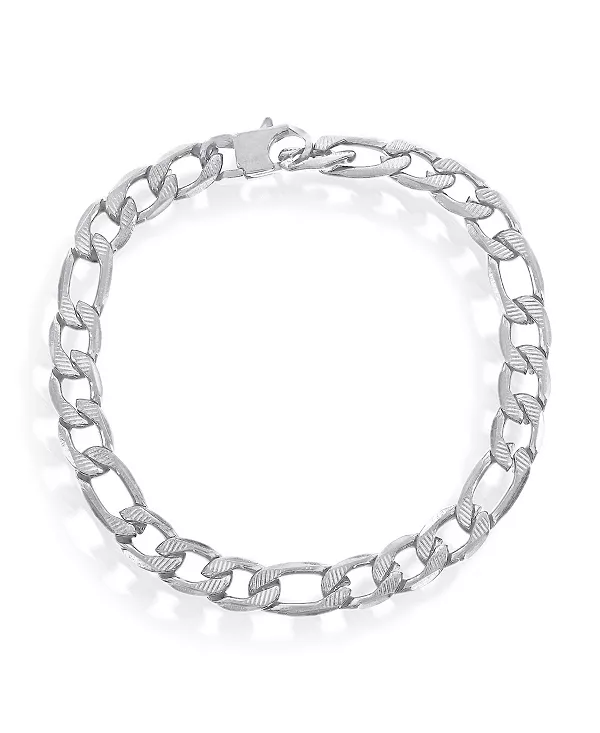 Браслет-Цепочка Фигаро из нержавеющей стали шириной 8 мм с текстурой Metallo, silver
Браслет-Цепочка Фигаро из нержавеющей стали шириной 8 мм с текстурой Metallo, silver