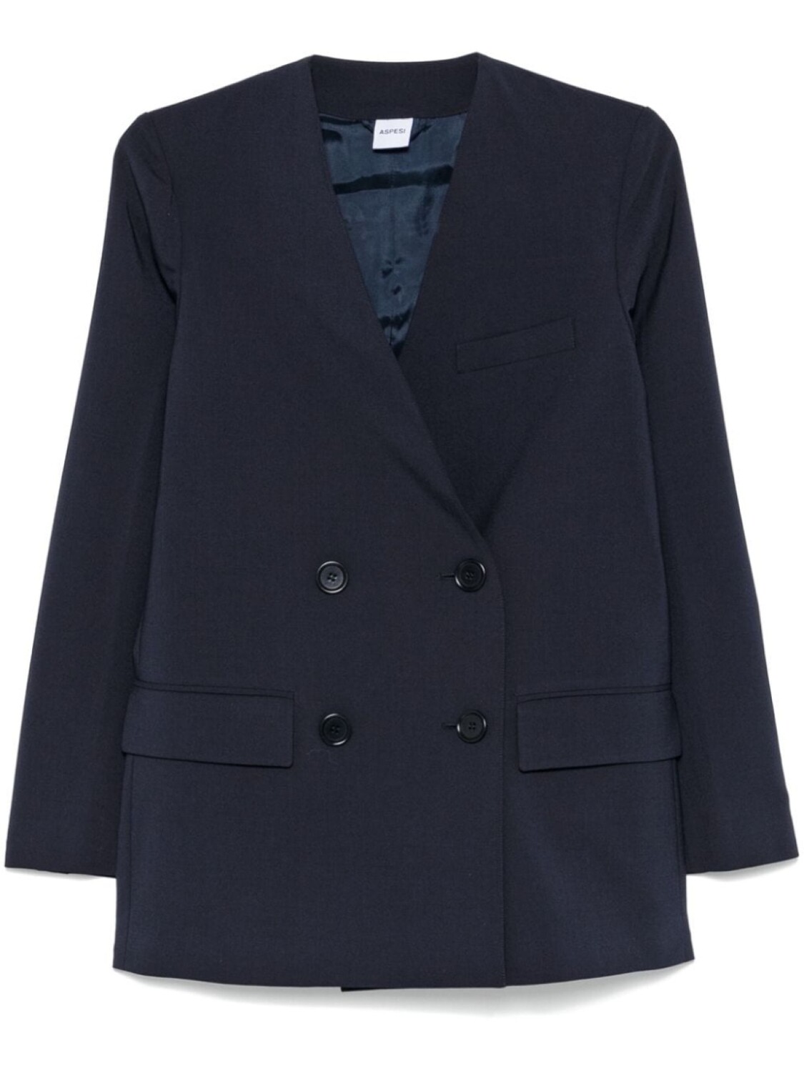 ASPESI двубортный блейзер, синий
ASPESI двубортный блейзер, синий