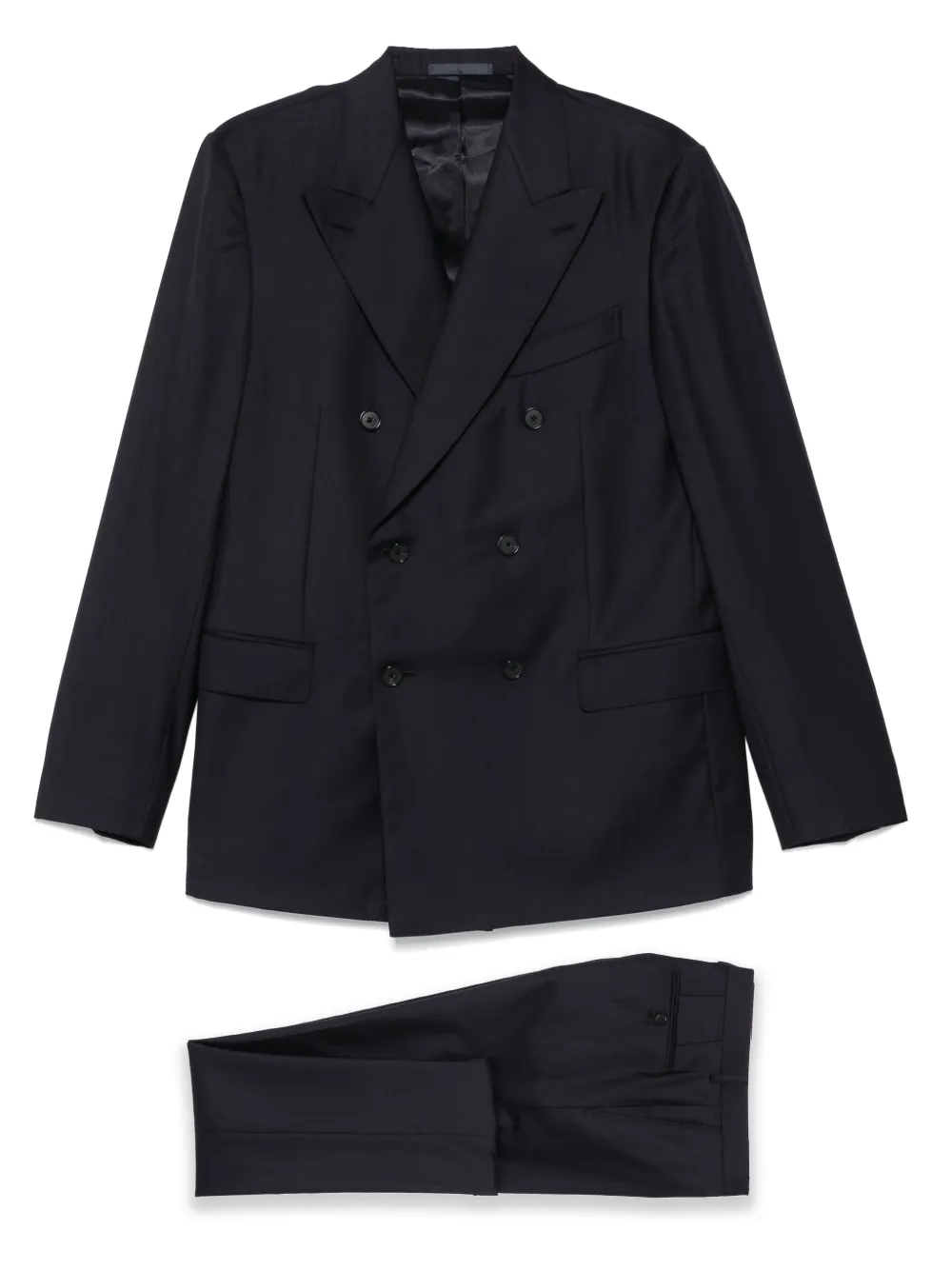 Двубортный шерстяной костюм Caruso, синий
Двубортный шерстяной костюм Caruso, синий