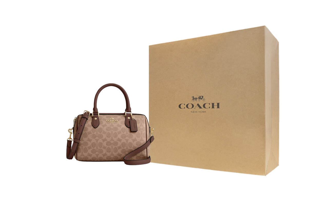 COACH Рюкзак Rowan из прорезиненной ткани через плечо средний размер женский бежевый и коричневый
COACH Рюкзак Rowan из прорезиненной ткани через плечо средний размер женский бежевый и коричневый