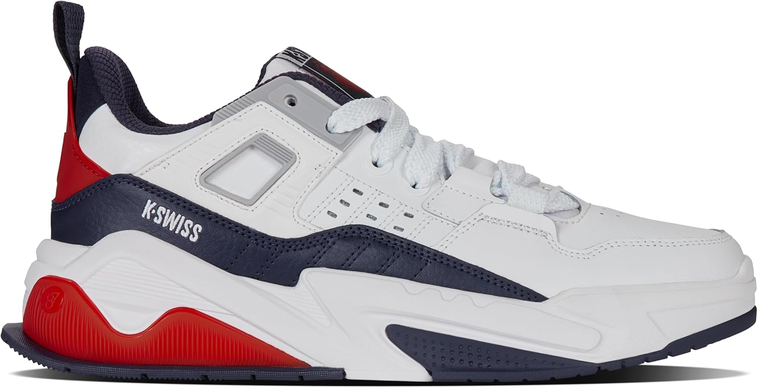 Мужские кроссовки K-Swiss Techna Trainer, белый/красный/синий/темно-синий
Мужские кроссовки K-Swiss Techna Trainer, белый/красный/синий/темно-синий