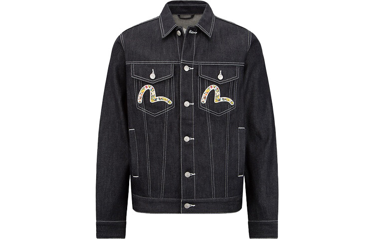 Джинсовая куртка мужская джинсовая синяя Evisu, синий
Джинсовая куртка мужская джинсовая синяя Evisu, синий