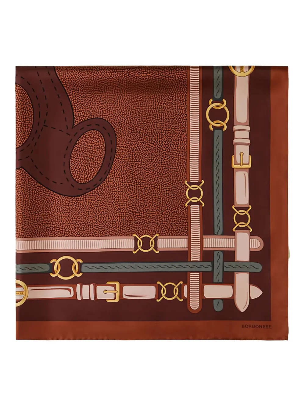 Шарф с мотивом мишки Borbonese, коричневый
Шарф с мотивом мишки Borbonese, коричневый