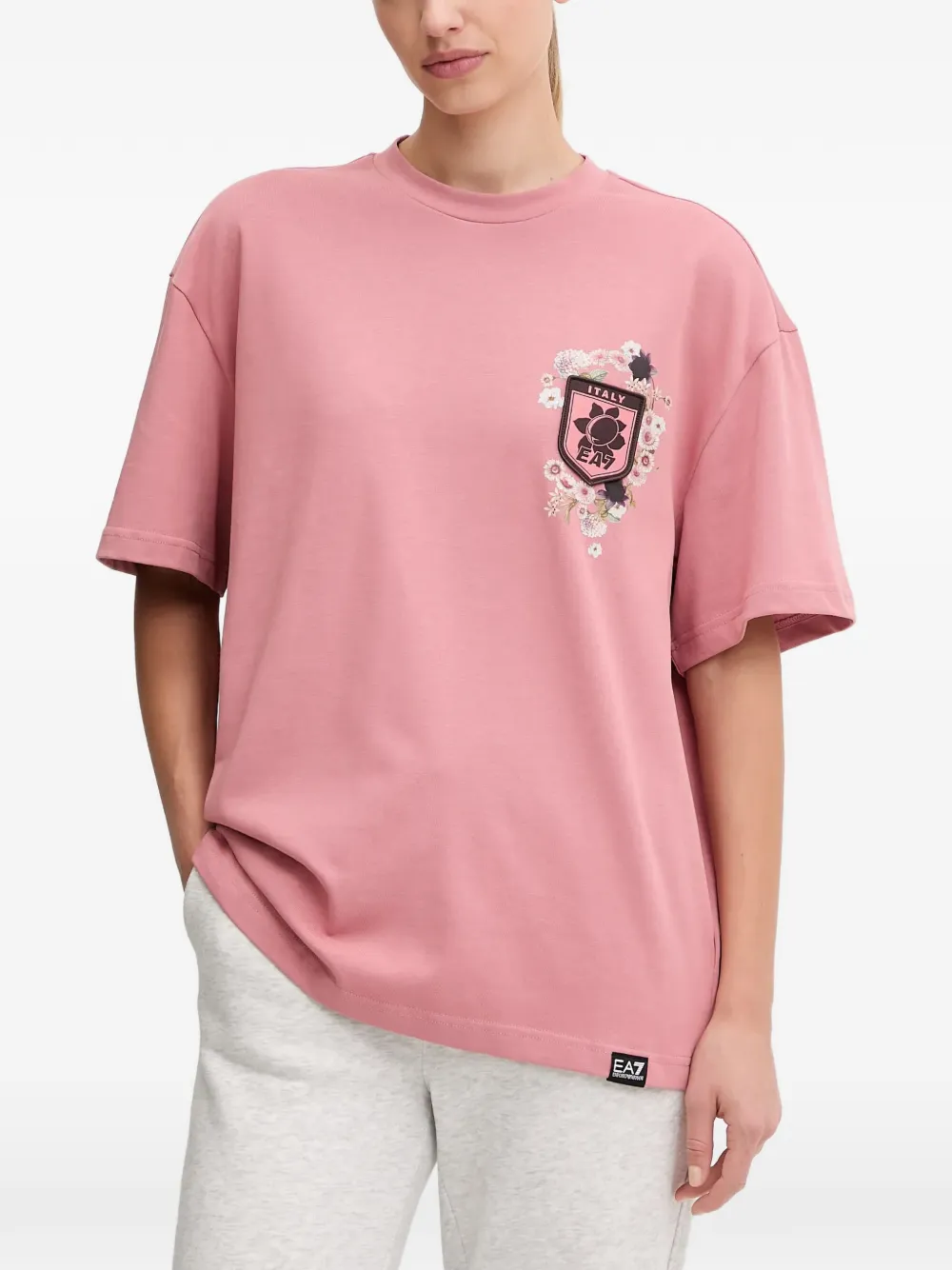 Футболка с цветочным принтом Ea7 Emporio Armani, розовый
Футболка с цветочным принтом Ea7 Emporio Armani, розовый