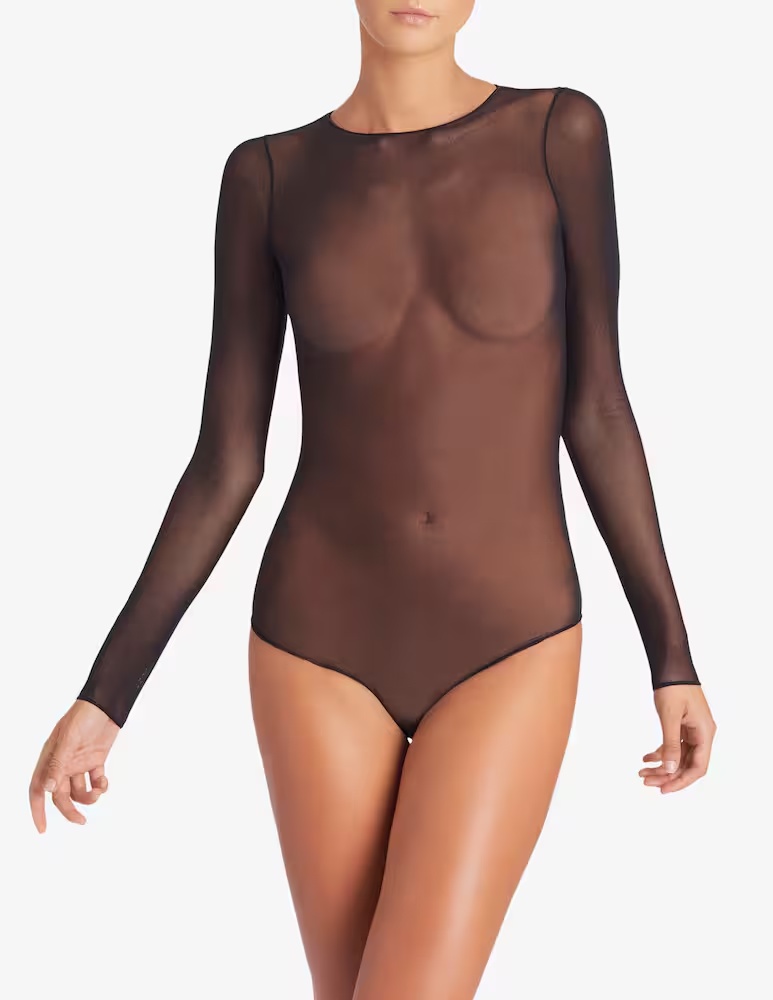 Боди из тюля, черный
Боди из тюля, черный