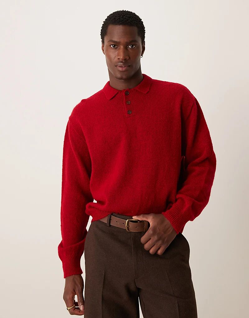 Свободный джемпер свободного кроя с начесом, красного цвета ASOS DESIGN
Свободный джемпер свободного кроя с начесом, красного цвета ASOS DESIGN