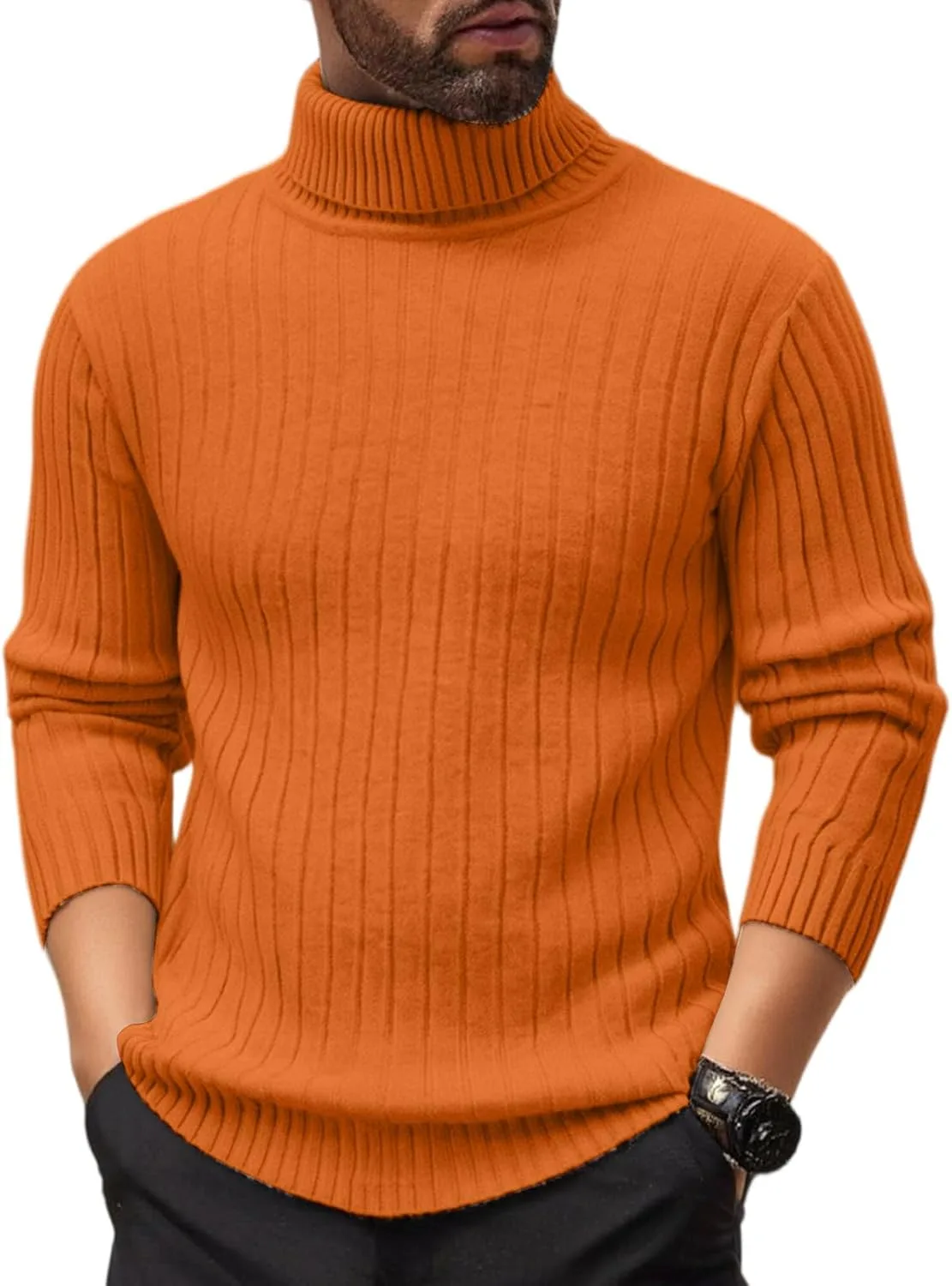 DuDubaby Oversized свитер мужской, Solid Color, Turtleneck, Ribbed Knit
DuDubaby Oversized свитер мужской, Solid Color, Turtleneck, Ribbed Knit