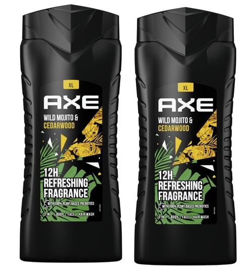 Гель для душа, 2x400 мл Axe, Wild Mojito
Гель для душа, 2x400 мл Axe, Wild Mojito