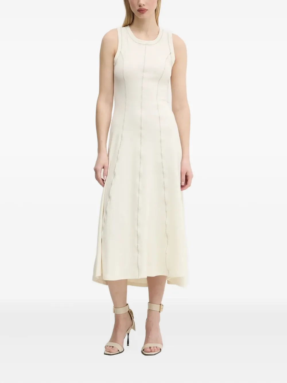 Платье миди без рукавов с пошивом Desigual, белый
Платье миди без рукавов с пошивом Desigual, белый