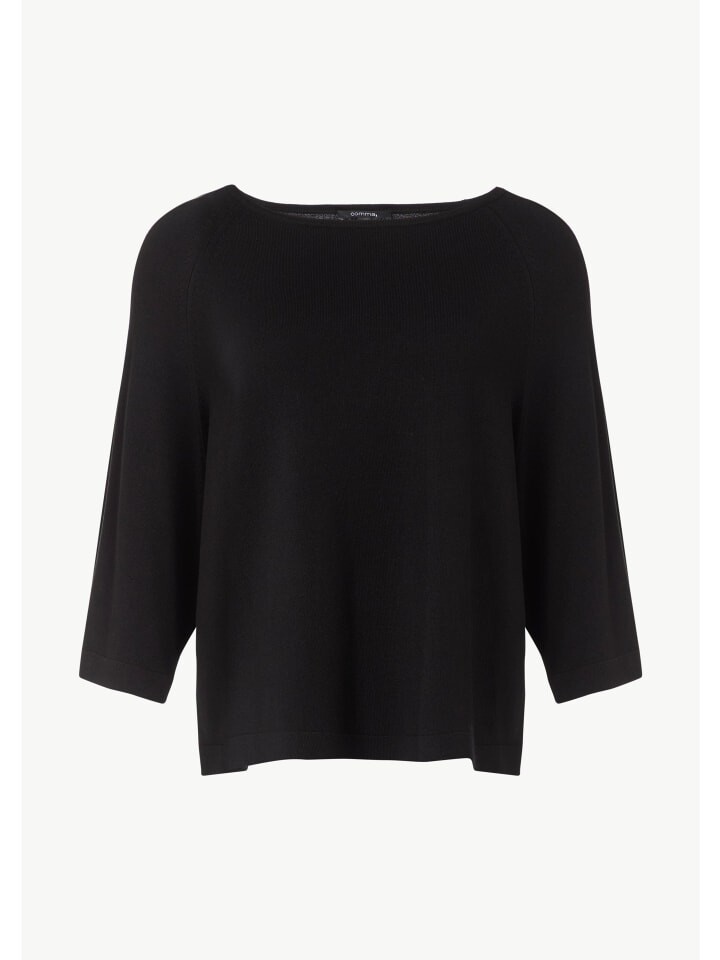 Пуловер comma Strickpullover 3/4 Arm, черный 
Пуловер comma Strickpullover 3/4 Arm, черный