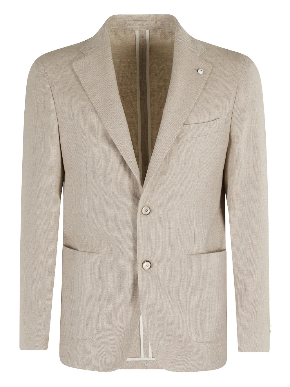 Однобортный пиджак с накладными карманами l.b.m., нейтральный
Однобортный пиджак с накладными карманами l.b.m., нейтральный