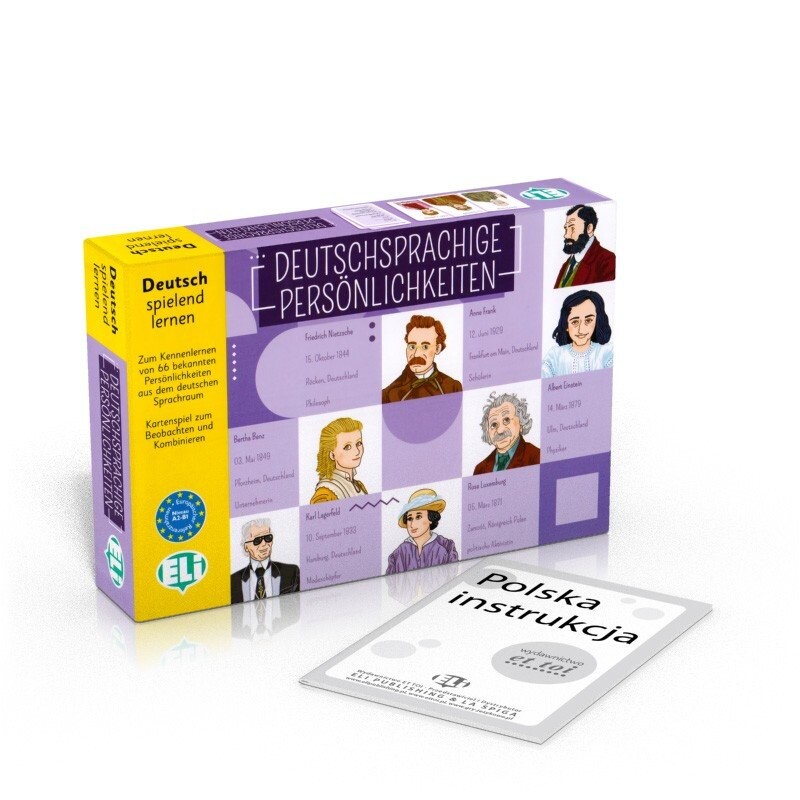 Немецкая языковая игра Deutschsprachige Personlichkeiten Eli
Немецкая языковая игра Deutschsprachige Personlichkeiten Eli